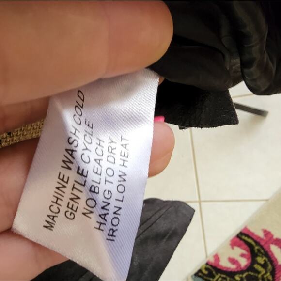 ELEVATED ESSENTIALS vintage style faux leather coat jacket size medium - Picture 11 of 13